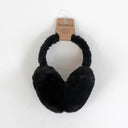 Silky Faux Fur Earmuffs - Black